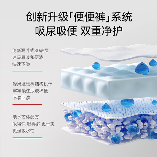 Yiying Red Camellia Pulling Pants Gentle Diaper Baby Diaper Ultra Thin Breathable Pulling Pants XL Number 34 Tablets [13-14kg]