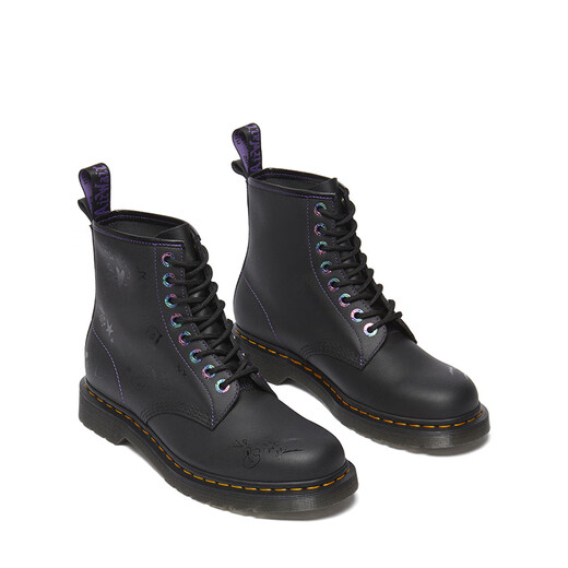 马丁（DR.MARTENS）1460 BT21联名男女夏季舒适软皮女中帮马丁靴 黑色 36
