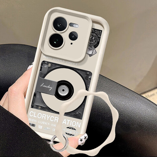 牛壳壳CD唱片适用realme真我GT7PRO手机壳RMX5010全包镜头防摔磨砂创意 阶梯壳-黑色[复古唱片]-单壳 真我GT7Pro[送屏幕膜]