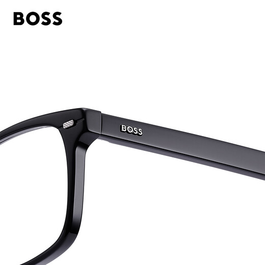 Hugo Boss Hugo Boss Lunes Frame Men's Retro Plate Black Frame Black Grasses Le cadre peut être assorti avec des objectifs de degré 1478 807
