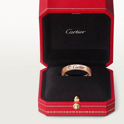 Cartier Rings Wedding Rings Narrow Wedding Rings Men's and Women's Couples Men's and Women's Same Style Holiday Gifts B4086400 18K Rose Gold (3mm) 55 (One Size for Men and Women)