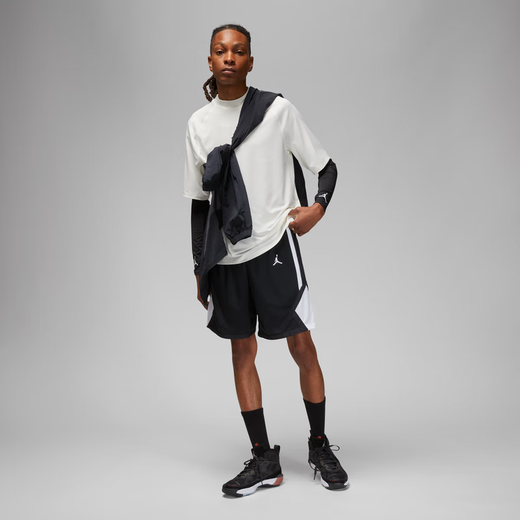 Nike (NIKE) Jordan DRI-FIT men's quick-drying basketball shorts custom team uniform HF0526 012 black/white/white S