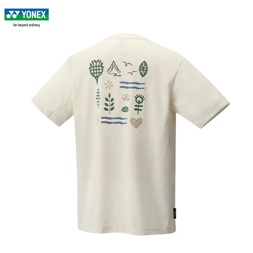 Yonex yonex badminton uniform yy Sportswear 16671cr schweißabsorbierende T-Shirt-Shorts umweltfreundliche Serie Herren T-Shirt 16833bcr Ice Beige 2xl