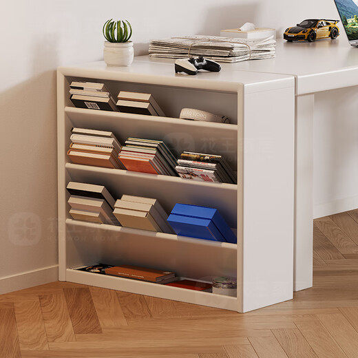 Kao Massivholz Tisch mit kleinen Bücherregal-Bücherregal-Store-Regal Wandlagerschrank bodenhöre kleines Bücherregal #681 Holzfarbe
