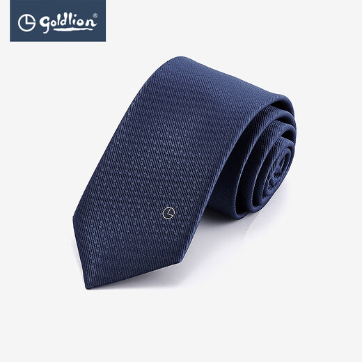 金利来（Goldlion）【圣诞礼物】金利来领带男商务正装高轻奢品送男友经典手打领带 EDAEE953D21-橙红7cm