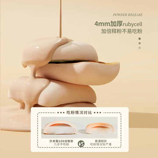 AMORTALS Extra Points Powder Puff Marshmallow Cosmetic Egg Wet and Dry Use Not Easy to Eat Powder Stocking Pack 5 Holiday Gifts