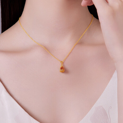 Saphire 18K gold pendant for women, national fashion koi seal pendant, DIY pendant for birthday gift, Erawan Buddha scale pendant - chain not included