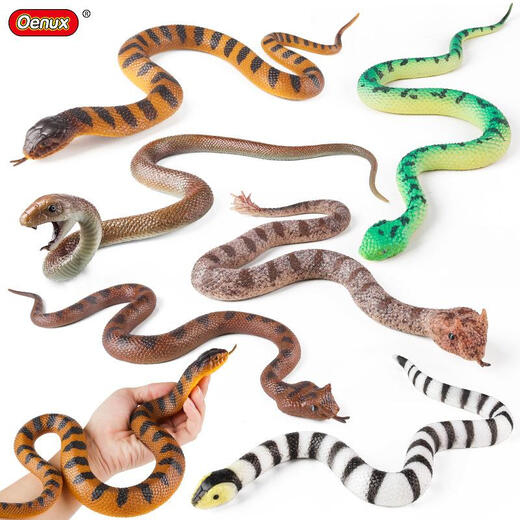 Simulación de juguete de broma infantil Modelo de animales TPR GLO Soft Mamba Snake Snake Snake Snake Viper Viper Flower Snake BY5012 Fragant Snake (material sólido TPR)