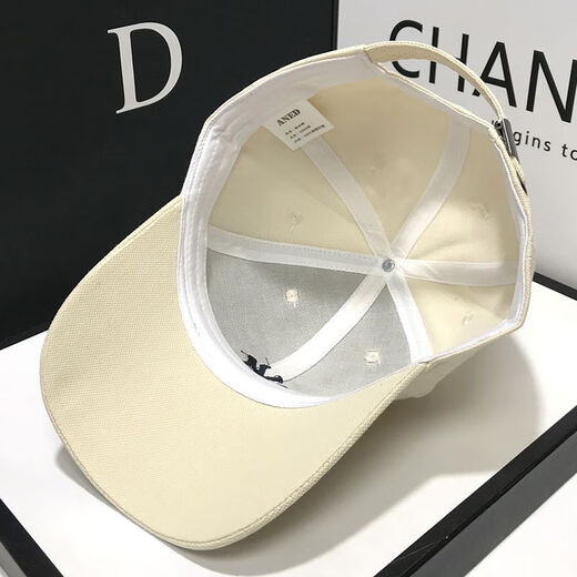 Fanmeilin Hat Women's Autumn and Winter New Embroidered Letters Baseball Hard Top Peaked Hat Korean Style Fashion Versatile Sun Hat Black