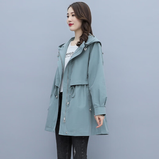 AEMAPE high-end brand windbreaker jacket for women in 2025 spring and autumn new style fashionable and fashionable age-reducing medium-length style Paige Junka L