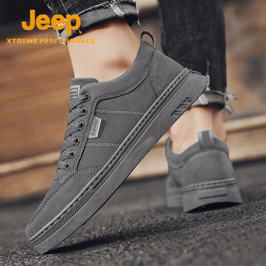 JEEP SPIRIT 1941 work shoes men's shoes trendy men's waterproof casual board shoes work shoes versatile labor protection shoes summer shoes khaki upgraded model / high-end wear-resistant non-odor feet 42 standard sports code