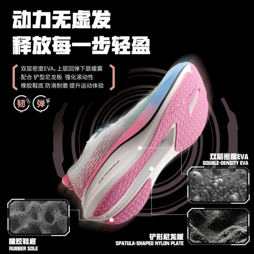 Laura Star 1049 Marathon Sports Sports Shoes Shoes Shoes Shoes Shoes The Phone Trape Training обувь мужская обувь розовая [Полная ладонная нейлоновая тарелка/техническая стелька/Quicking 37