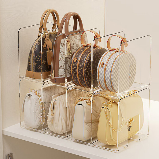 SAWANG ALLEMAND Brand Sac Storage Artefact Article Plaque de partition Plaque de plaque de plaque Multi-couche Multi-couche Placement de tri à main [1 pièce / Intégrée] Rack de rangement à 4 grilles DF-1477