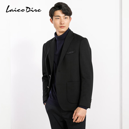 
Lakedale wool blazer men's autumn and winter middle-aged business casual small suit slim wool blazer black L (50)