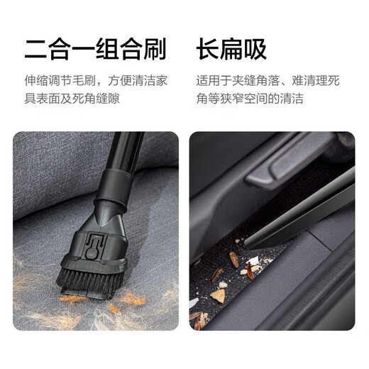 Haier bucket vacuum cleaner household large suction powerful high power vacuum cleaner wet and dry multi-purpose one-button take-up industrial vacuum cleaner land reclamation dust collection HZ-T810W New Year gift