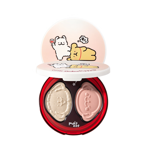 Littleondine high-gloss blush multi-purpose powder palette 01 tipsy upper face contouring improvement facial sunken highlight brightening makeup New Year gift