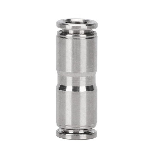 EXSN 304 stainless steel pneumatic quick-plug straight connector PU-4/6/8/10 air pipe quick docking high-pressure resistant metal connector PU-12