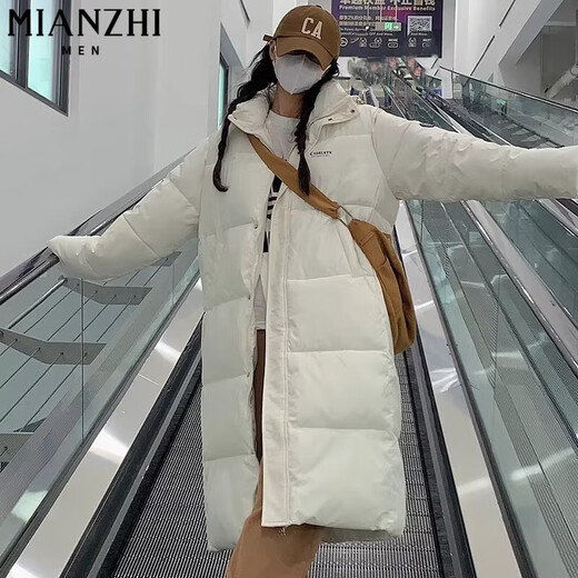 COOTWOME-Kapuze-verdickte mittelgroße überknee-Baumwolljacke für Frauen 2023 neue Winter-Baumwolljacke ohne Baumwollwatte-Baumwolljacke Chu 9902 Schwarz [hohe Qualität] XL 125-140jin [Jin entspricht 0,5 kg]