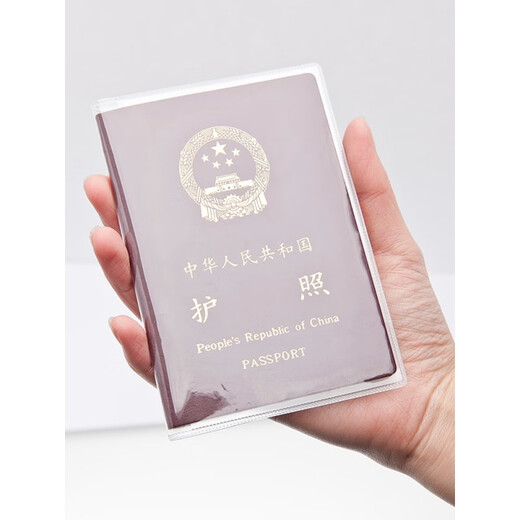 Molin Passport Cover Travel Passport Jacke ID Matte transparente Passabdeckung ID Passschutzschutz Abdeckung Passport Clip 2 Packs Gleicher Code