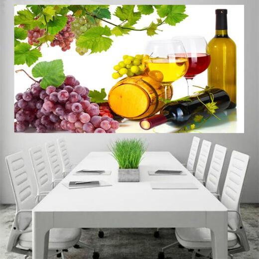 Xmsj selbstklebende Tapete Obst und Gemüse kreative Dekoration Wandaufkleber Supermarkt Poster Neues chinesisches Restaurant Hintergrund Wandmalerei Deep Khaki Farbe 723 Rose Kaffee kleine Breite 96 cm x Höhe 60 cm