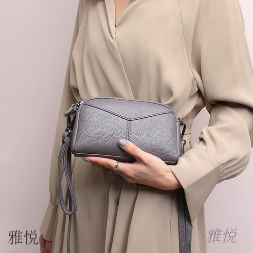 YAYUE middle-aged women's shoulder crossbody bag 2024 mom bag summer mini bag simple versatile clutch black