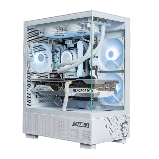 MSI Family Bucket 13th Generation i5 13400F/RTX5060Ti Black Myth Wukong Game Designer Desktop Ai Design Rendering Host DIY E-Sports Assembly Computer Complete Machine Configuration Two i5 13400F+B580 12G