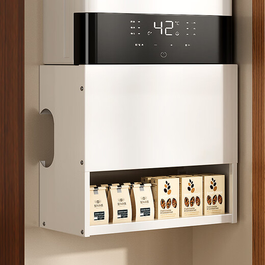 Mingtai gas water heater shield kitchen magnetic condiment rack wall-mounted pipe rack concealing decorative cover hook welfare model single layer 40cm