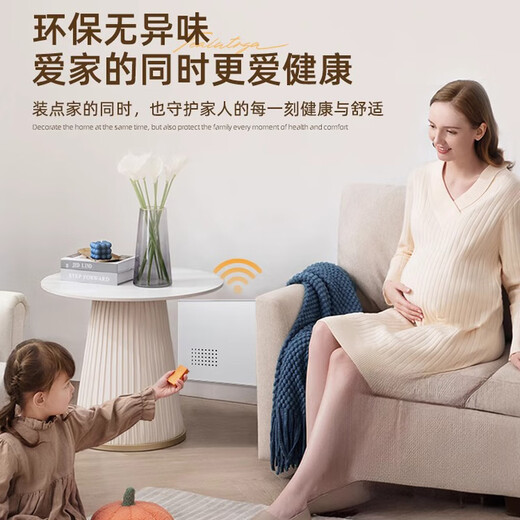 Musong ultra-thin meter box decorative painting without punching weak current box shielding cover distribution box network cable box multimedia box panel white lucky cat can be pushed and pulled left and right, width 45cm*height 35cm (can block 42*31cm)