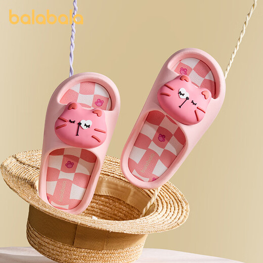 Balabala Kinderschuppschuppen Jungen Home Girl Cartoon Süßes Sommer Eltern-Kind Anti-Rutsch-Baby-Sandalen mittlere und große Kinder