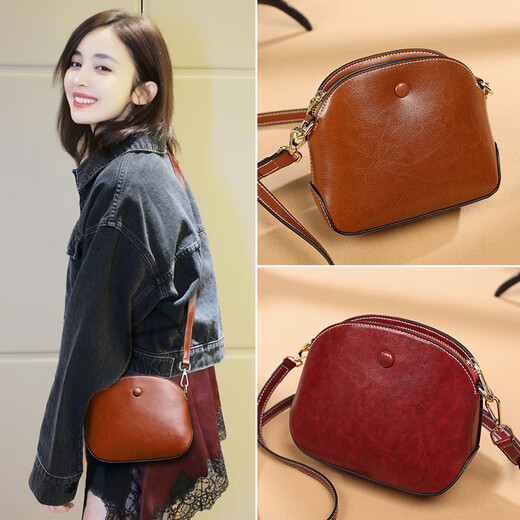 Cosmickindred Light Luxury Marque Mother Retro Retro Women's Bag Niche French French Nouveau sac d'épalas polyvalent en cuir souple oblique Sac de coquille tendance Couleur de caramel