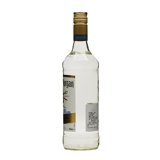 摩根船长牙买加朗姆酒 Captain Morgan Black 洋酒 烘焙辅料调酒基酒 摩根船长白朗姆酒 700mL 1瓶