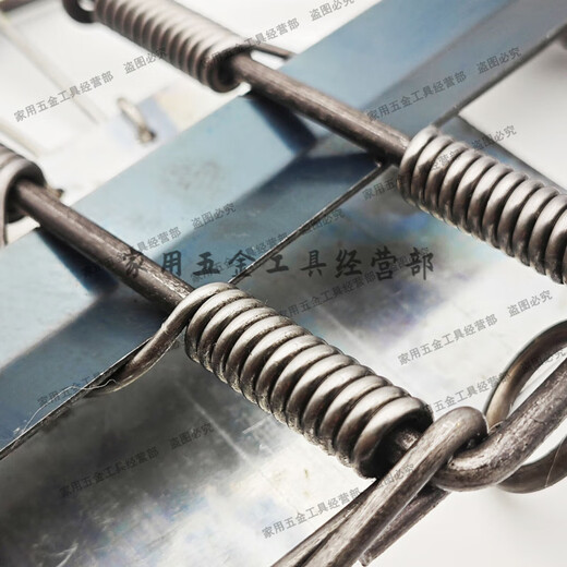 Mouse trap cage, double plate mouse trap, strengthened old-fashioned iron clip, strong field large mouse trap, threaded 25 cm tooth clip (1000g/piece) 1 piece