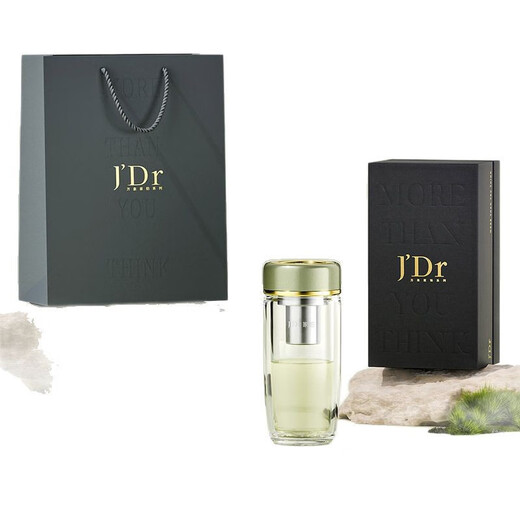 Shantoulin Village J/apos high-end series double-layer curved glass cup high borosilicate glass office water cup filter tea cup raw V659L-baby powder- 280ml Others