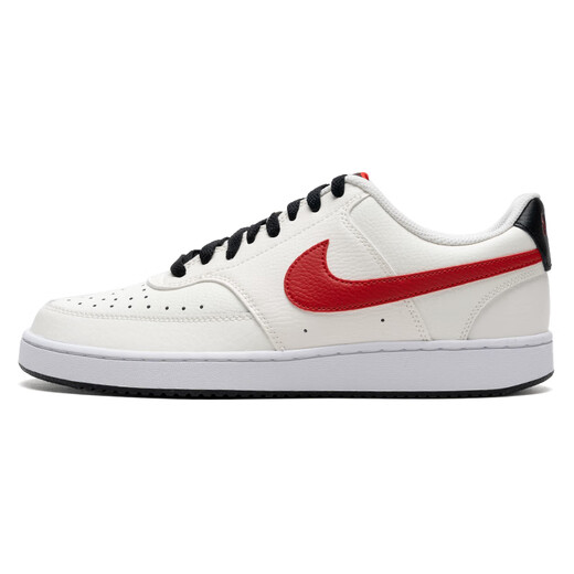 耐克（NIKE）男鞋板鞋 2025新款夏季时尚运动鞋舒适耐磨低帮运动休闲鞋滑板鞋 COURT VISION/白黑红 42