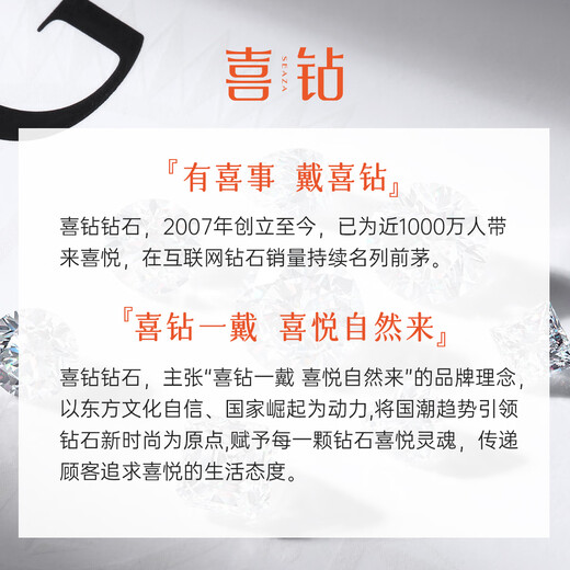 Happy Diamond Birthday Gift 80 Points Effect Diamond Ring Live Adjustable Diamond Ring Proposal for Girlfriend