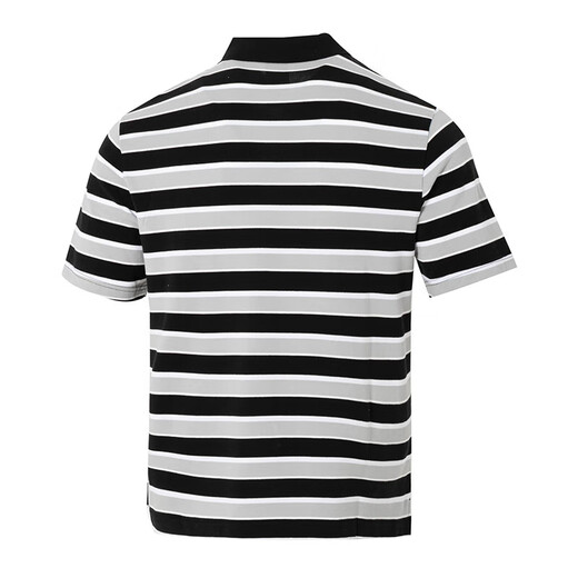 耐克（NIKE）男装 2025秋季新款运动服潮流时尚条纹短袖舒适透气翻领POLO衫 FN3897-010 M