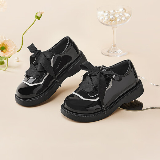 Balabala children's shoes children's small leather shoes princess shoes girls' shoes 2025 spring and autumn loafers British style 208125141024