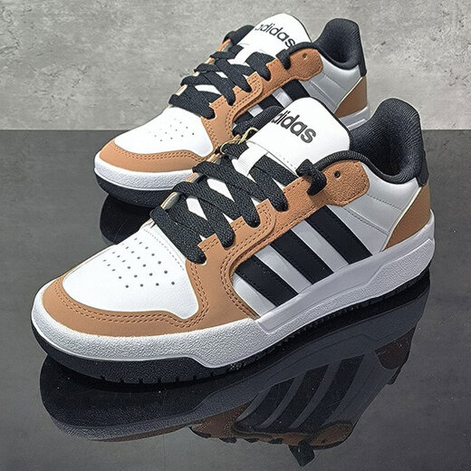 Adidas (adidas) Brettschuhe Herrenschuhe Frauenschuhe 2025 Sommer Neueinstieg Hochwertiges Paar Vielseitiges Low-Top-Sport-Casual-Schuhe JQ3923 Weiß/Schwarz/Earth Brown 43 (265 mm)