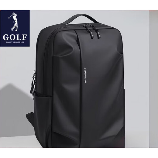 高尔夫（GOLF）男士双肩包商务大容量17.3寸电脑包轻便出差旅行包大学生书包 雾黑色.