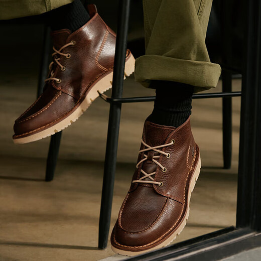 添柏岚（Timberland）马丁靴男鞋春夏户外运动通勤轻便减震透气中帮商务休闲皮鞋A1JTW A1JTW245/棕色/尺码偏大 40 (250mm)