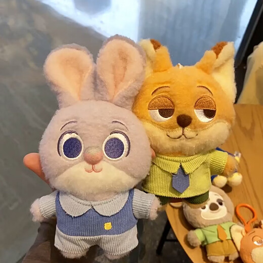 Disney Plush Toy Doll Doll Mackpack Keychain Birthday Garly Girl Zootopia Nick Fox Colgante
