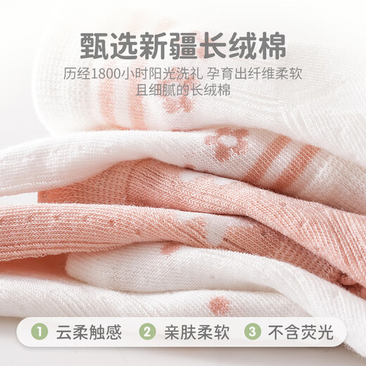 Nanlu baby girl lace mid-tube socks in summer mesh baby loose boneless socks 0-1 year old children's thin socks (9734 ice silk mesh) 3 pairs 3-5 years old (L)