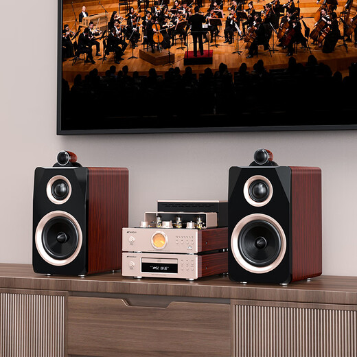 SANSUI N1 amplifier HiFi audio CD player combination set Bluetooth speaker subwoofer desktop audio home theater audio multi-function music player set