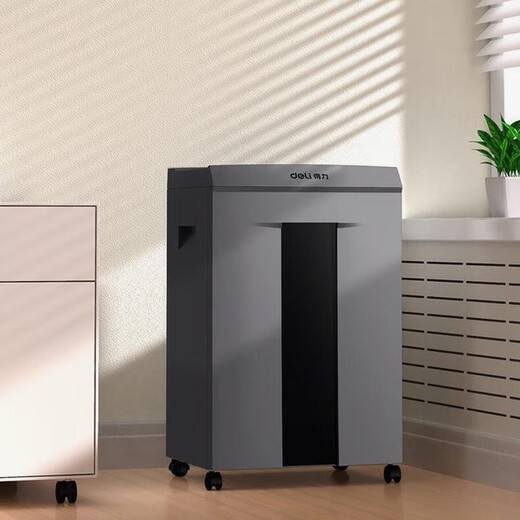 Jia9906 paper shredder large capacity 30L multi-function office commercial 16 file crusher level 5 protection 16 pictures 60 minutes Deli 9906-5