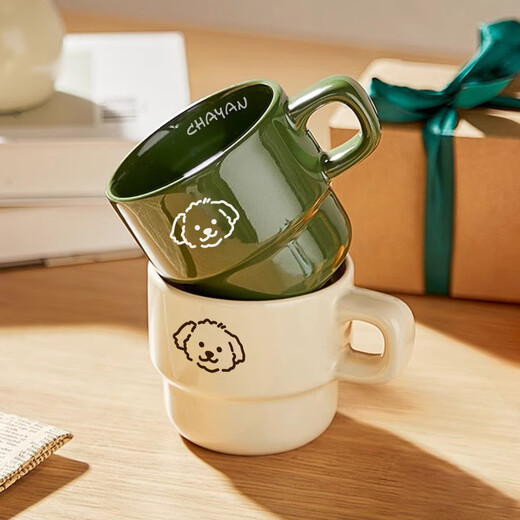 Tea edge ceramic mug afternoon tea coffee cup retro high-value water cup tea cup office cup ceramic cup gift
