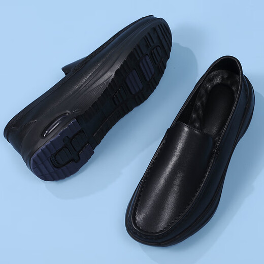 
RZWOLF new nurse shoes men's white soft-bottom large-size work white shoes one foot to sport casual men's doctor shoes AG698 black 42