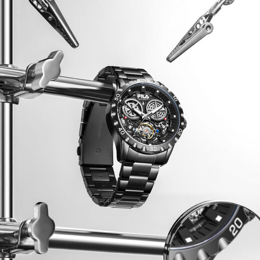 FILA New Year's gift mechanical watch for men and boys, fashionable hollow luminous watch 6587-002