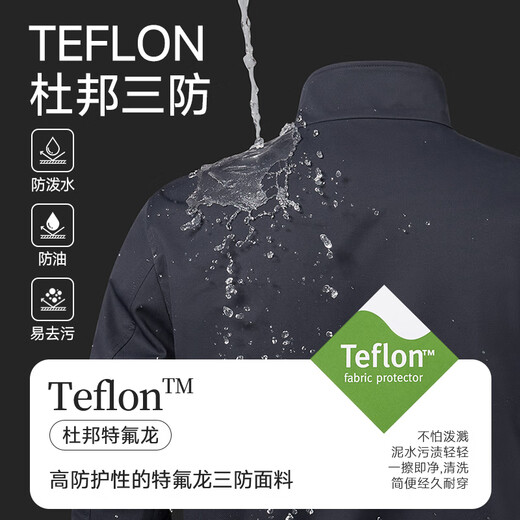 Seven Wolf Jacket para hombres Autumn Jacket Business Stand Collar Casco Top Casual Single Chain