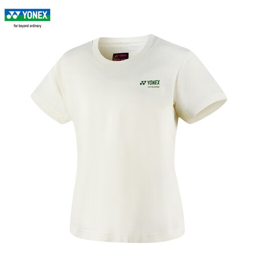 Yonex Yonex Badminton Uniforme para hombres YY Sportswear 16671cr Sweat-Sweating Camiseta de manga corta Shorts Ambientally Friendly Shed Women's Fomen 16835bcr Ice Beige 2XL
