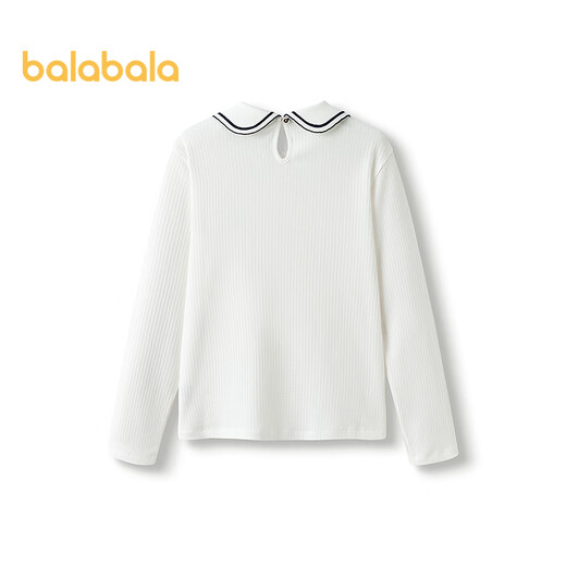 Balabala children's clothing girls T-shirt children's 2025 spring long-sleeved tops versatile shopping mall same style 202125100004